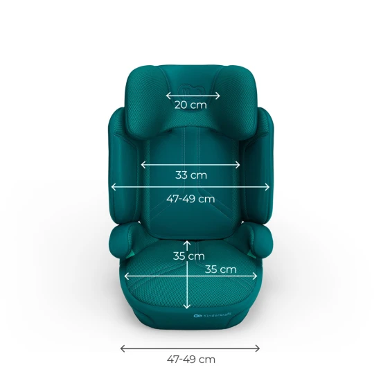 Gyerekülés Xpand 2 Pro (100 do 150 cm) Green Kinderkraft KCXPPR02GRE0000