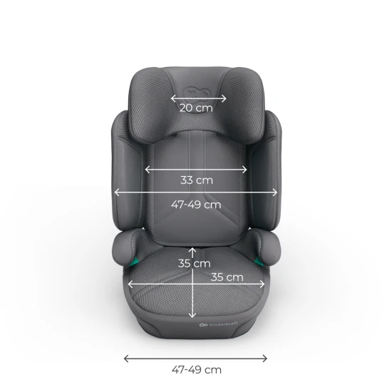 Gyerekülés Xpand 2 Pro (100 do 150 cm) Grey Kinderkraft KCXPPR02GRY0000