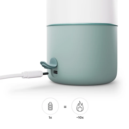 Utazó cumisüveg-melegítő és termosz 2in1 Gaja Green Kinderkraft KEGAJA00GRE0000