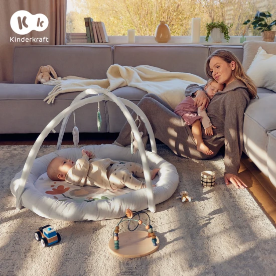 Játszószőnyeg játékhíddal Cozyplay Light Grey Játszószőnyeg játékhíddal Cozyplay Light Grey Kinderkraft KPCOZY00LGR0000