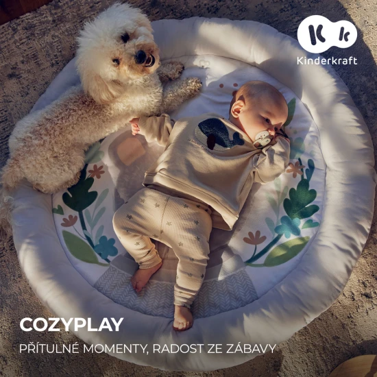 Játszószőnyeg játékhíddal Cozyplay Light Grey Játszószőnyeg játékhíddal Cozyplay Light Grey Kinderkraft KPCOZY00LGR0000