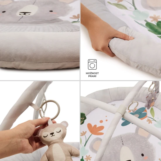 Játszószőnyeg játékhíddal Cozyplay Light Grey Játszószőnyeg játékhíddal Cozyplay Light Grey Kinderkraft KPCOZY00LGR0000