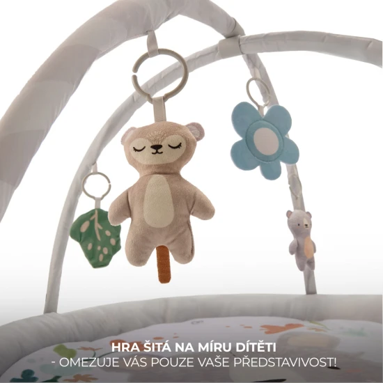 Játszószőnyeg játékhíddal Cozyplay Light Grey Játszószőnyeg játékhíddal Cozyplay Light Grey Kinderkraft KPCOZY00LGR0000