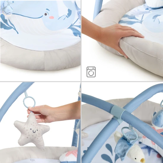 Játszószőnyeg játékhíddal Cozyplay Nordic Breeze Kinderkraft KPCOZY00NOR0000