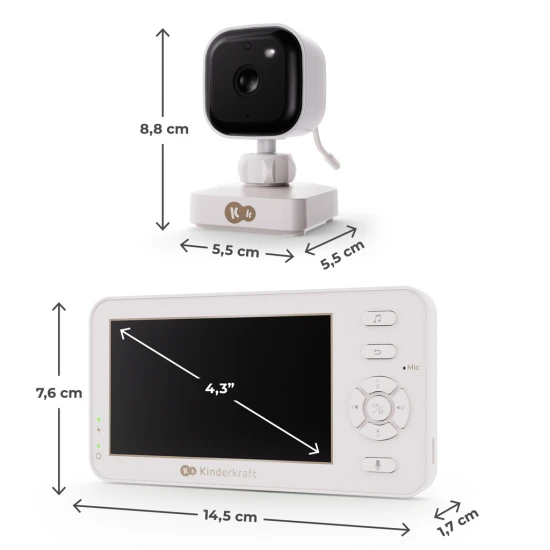 Bébiőr Wi-Fi nélkül Niteeye Travel Bébiőr Wi-Fi nélkül Niteeye Travel Kinderkraft KENITR00WHT0000