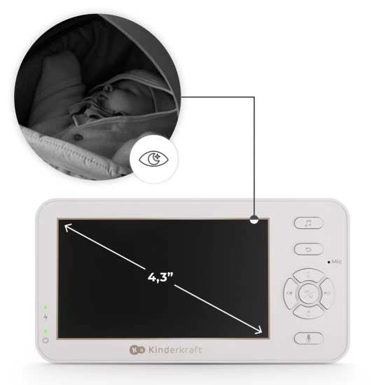 Bébiőr Wi-Fi nélkül Niteeye Travel Bébiőr Wi-Fi nélkül Niteeye Travel Kinderkraft KENITR00WHT0000