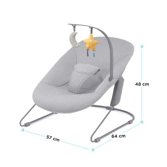 Ringó pihenőágy CALMEE 0m+, 9 kg-ig Kinderkraft KBCALM00GRY0000