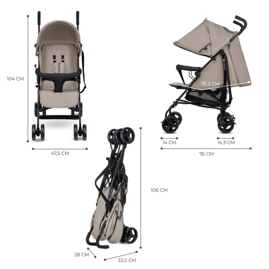 Golf babakocsi Tik Beige Golf babakocsi Tik Beige Kinderkraft KSTIK000BEG0000