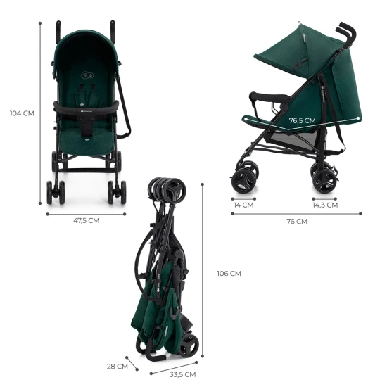 Golf babakocsi Tik Green forest Kinderkraft KSTIK000GRE0000