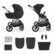 Kombinált babakocsi 2in1 Prime 3 Venezian Black Kinderkraft KSPRIM03BLK2000