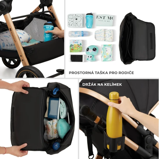 Kombinált babakocsi 3in1 Esme Pro Moonlight Grey Kombinált babakocsi 3in1 Esme Pro Moonlight Grey Kinderkraft KSESME00GRY300N