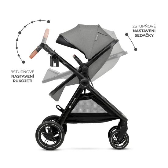 Kombinált babakocsi 3in1 Esme Pro Moonlight Grey Kombinált babakocsi 3in1 Esme Pro Moonlight Grey Kinderkraft KSESME00GRY300N
