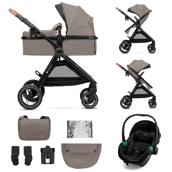Kombinált babakocsi 3in1 Esme Pro Sand Beige Kombinált babakocsi 3in1 Esme Pro Sand Beige Kinderkraft KSESME00BEG300N