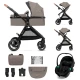 Kombinált babakocsi 3in1 Esme Pro Sand Beige Kombinált babakocsi 3in1 Esme Pro Sand Beige Kinderkraft KSESME00BEG300N