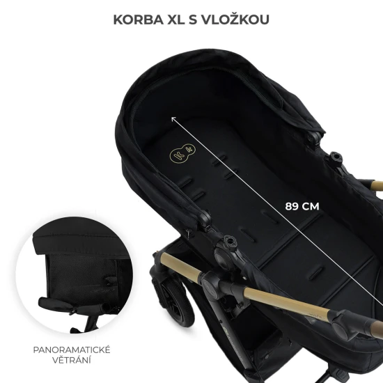 Kombinált babakocsi 3in1 Moov 2 XL Air Black Kombinált babakocsi 3in1 Moov 2 XL Air Black Kinderkraft KSMOOVXLBLK0000