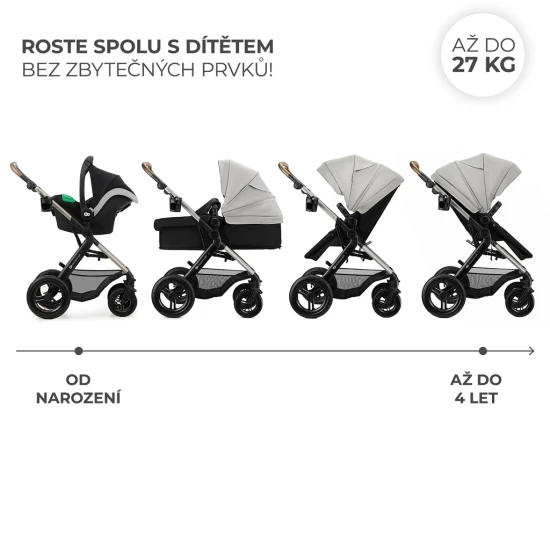 Kombinált babakocsi 3in1 Moov 2 XL Air Grey Kombinált babakocsi 3in1 Moov 2 XL Air Grey Kinderkraft KSMOOVXLGRY0000