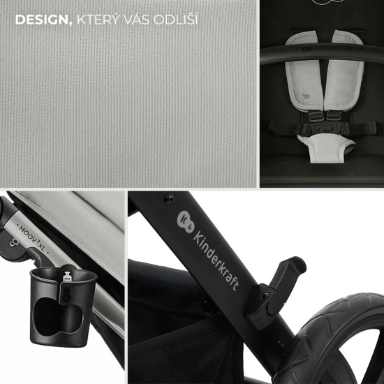 Kombinált babakocsi 3in1 Moov 2 XL Air Grey Kombinált babakocsi 3in1 Moov 2 XL Air Grey Kinderkraft KSMOOVXLGRY0000