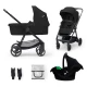 Kombinált babakocsi 3in1 Newly Classic black + Mink PRO Kombinált babakocsi 3in1 Newly Classic black + Mink PRO Kinderkraft KSNEWL00BLK300I