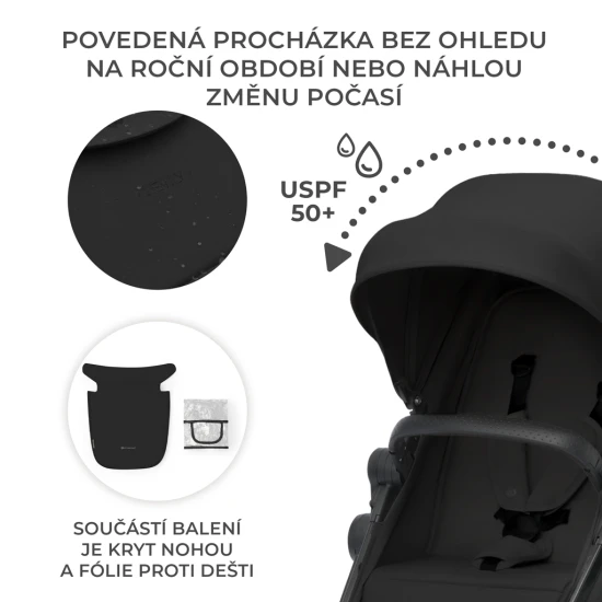 Kombinált babakocsi 3in1 Newly Classic black + Mink PRO Kombinált babakocsi 3in1 Newly Classic black + Mink PRO Kinderkraft KSNEWL00BLK300I