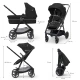 Kombinált babakocsi 3in1 Newly Classic black + Mink PRO Kombinált babakocsi 3in1 Newly Classic black + Mink PRO Kinderkraft KSNEWL00BLK300I