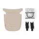 Kombinált babakocsi 3in1 Newly Sand beige + Mink PRO Kinderkraft KSNEWL00BEG300I