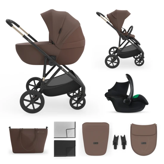 Kombinált babakocsi 3in1 Prime 3 Velvet Mocca Kombinált babakocsi 3in1 Prime 3 Velvet Mocca Kinderkraft KSPRIM03BRW3000