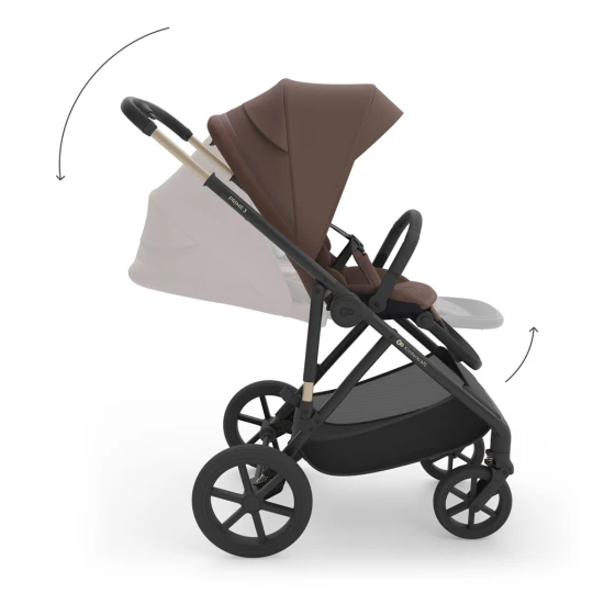 Kombinált babakocsi 3in1 Prime 3 Velvet Mocca Kombinált babakocsi 3in1 Prime 3 Velvet Mocca Kinderkraft KSPRIM03BRW3000