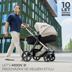 Kombinált babakocsi Moov 2 3in1 Moonlight Grey penové kolesá Kombinált babakocsi Moov 2 3in1 Moonlight Grey penové kolesá