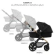 Kombinált babakocsi Moov 2 3in1 Pure Black penové kolesá Kinderkraft KSMOOV02BLKEV00