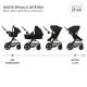 Kombinált babakocsi Moov 2 3in1 Pure Black penové kolesá Kinderkraft KSMOOV02BLKEV00