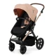 Kombinált babakocsi Moov 2 3in1 Sand Beige penové kolesá Kinderkraft KSMOOV02BEGEV00