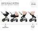 Kombinált babakocsi Moov 2 3in1 Sand Beige penové kolesá Kinderkraft KSMOOV02BEGEV00