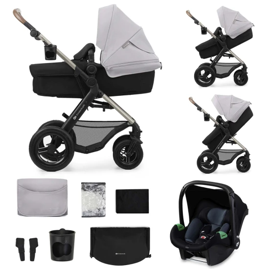 Kombinált babakocsi Moov 2 Air 3in1 Moonlight Grey Kombinált babakocsi Moov 2 Air 3in1 Moonlight Grey Kinderkraft KSMOOV02GRY0000