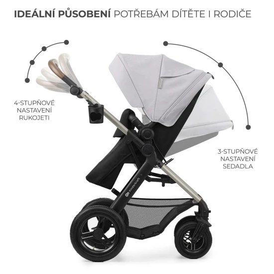 Kombinált babakocsi Moov 2 Air 3in1 Moonlight Grey Kombinált babakocsi Moov 2 Air 3in1 Moonlight Grey Kinderkraft KSMOOV02GRY0000
