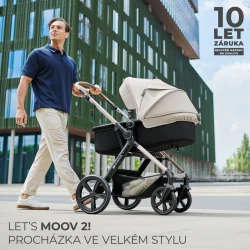 Kombinált babakocsi Moov 2 Air 3in1 Moonlight Grey Kombinált babakocsi Moov 2 Air 3in1 Moonlight Grey