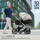 Kombinált babakocsi Moov 2 Air 3in1 Moonlight Grey Kombinált babakocsi Moov 2 Air 3in1 Moonlight Grey Kinderkraft KSMOOV02GRY0000