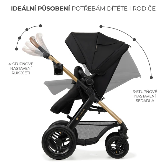 Kombinált babakocsi Moov 2 Air 3in1 Pure Black Kombinált babakocsi Moov 2 Air 3in1 Pure Black Kinderkraft KSMOOV02BLK0000