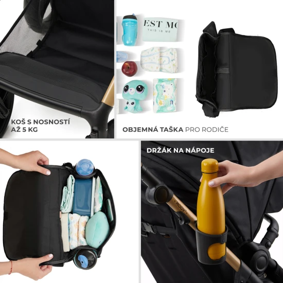 Kombinált babakocsi Moov 2 Air 3in1 Pure Black Kombinált babakocsi Moov 2 Air 3in1 Pure Black Kinderkraft KSMOOV02BLK0000