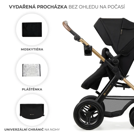 Kombinált babakocsi Moov 2 Air 3in1 Pure Black Kombinált babakocsi Moov 2 Air 3in1 Pure Black Kinderkraft KSMOOV02BLK0000