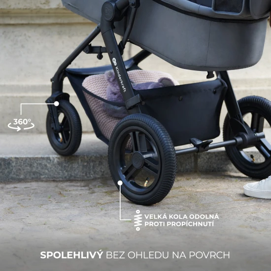 Kombinált babakocsi Moov 2 Air 3in1 Pure Black Kombinált babakocsi Moov 2 Air 3in1 Pure Black Kinderkraft KSMOOV02BLK0000