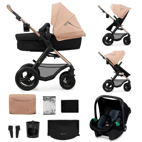 Kombinált babakocsi Moov 2 Air 3in1 Sand Beige Kinderkraft KSMOOV02BEG0000