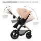 Kombinált babakocsi Moov 2 Air 3in1 Sand Beige Kinderkraft KSMOOV02BEG0000