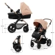 Kombinált babakocsi Moov 2 Air 3in1 Sand Beige Kinderkraft KSMOOV02BEG0000