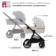 Kombinált babakocsi Nea 2 2in1 Beige Kinderkraft KSNEA002BEG2000