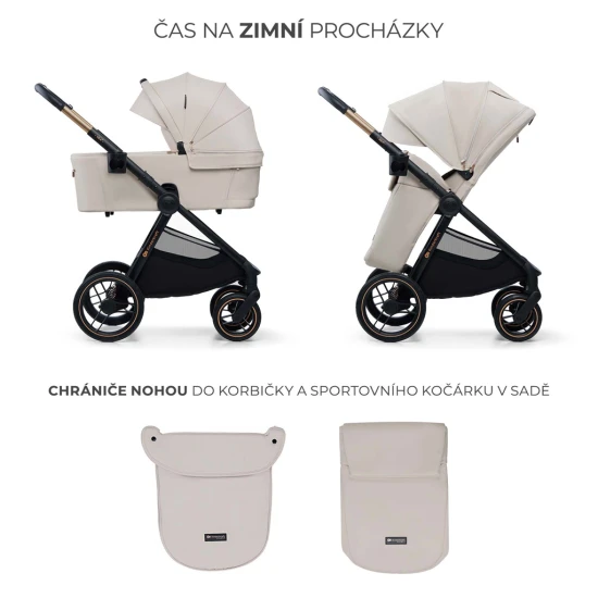 Kombinált babakocsi Nea 2 2in1 Beige Kinderkraft KSNEA002BEG2000
