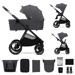 Kombinált babakocsi Nea 2 2in1 Dark Grey