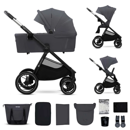 Kombinált babakocsi Nea 2 2in1 Dark Grey Kinderkraft KSNEA002DGR2000