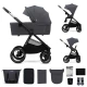 Kombinált babakocsi Nea 2 2in1 Dark Grey Kinderkraft KSNEA002DGR2000