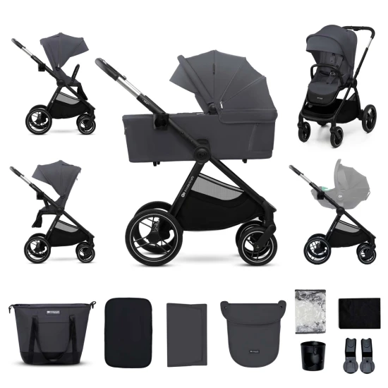 Kombinált babakocsi Nea 2 2in1 Dark Grey Kinderkraft KSNEA002DGR2000
