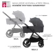 Kombinált babakocsi Nea 2 2in1 Dark Grey Kinderkraft KSNEA002DGR2000